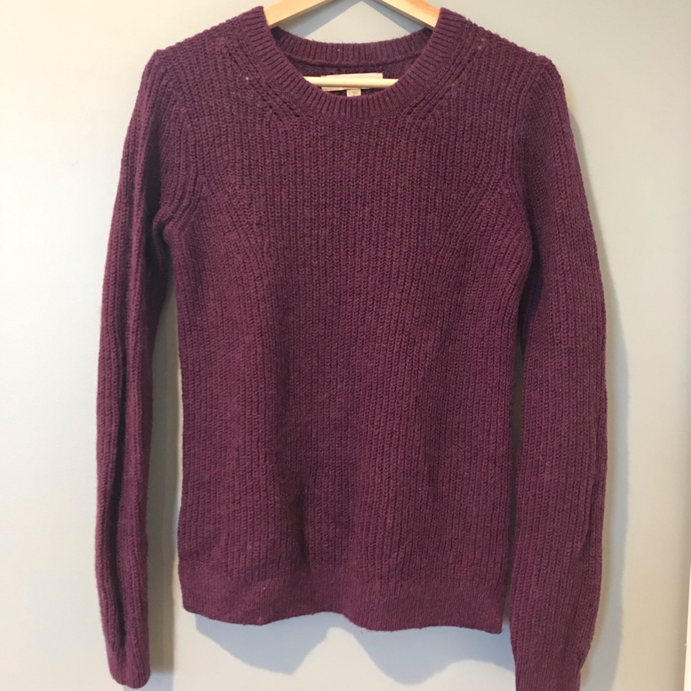 LOFT | Purple Wool-blend Sweater